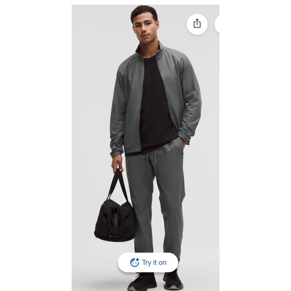 Lululemon Knit WarmUp Jogger Regular Grey XXL Slim Tapered Athleisure Pants $128